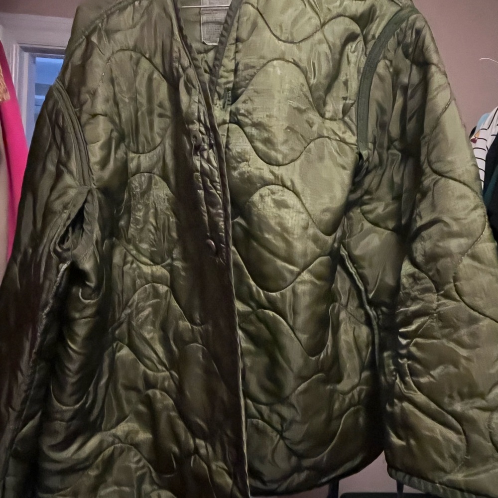 Olive Green Military Smokers Field Jacket